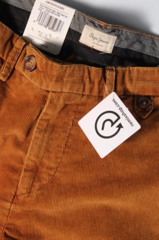 Pantaloni raiați de bărbați Pepe Jeans, Mărime L, Culoare Bej, Preț 184,21 Lei