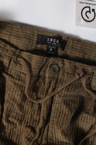 Pantaloni raiați de bărbați Smog, Mărime L, Culoare Verde, Preț 35,29 Lei
