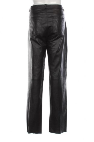 Męskie spodnie skórzane, Rozmiar XL, Kolor Czarny, Cena 342,24 zł