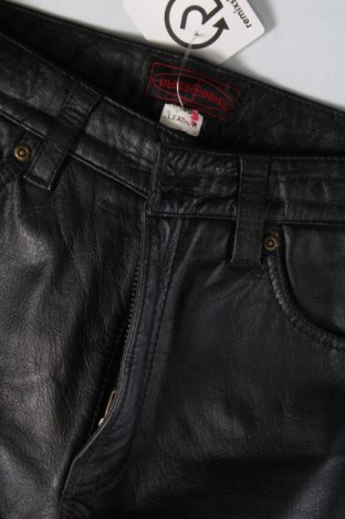 Ανδρικό δερμάτινο παντελόνι, Μέγεθος S, Χρώμα Μαύρο, Τιμή 66,19 €