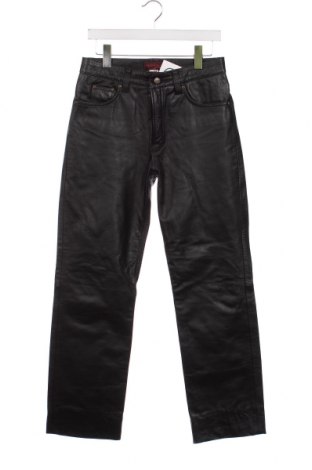 Ανδρικό δερμάτινο παντελόνι, Μέγεθος S, Χρώμα Μαύρο, Τιμή 26,48 €