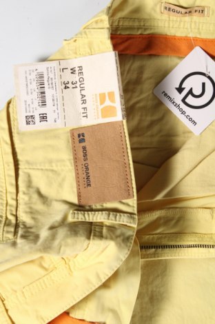 Ανδρικό παντελόνι Boss Orange, Μέγεθος M, Χρώμα Κίτρινο, Τιμή 60,23 €