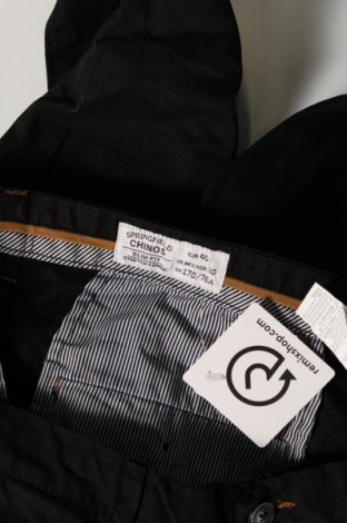Мъжки панталон Springfield, Размер S, Цвят Черен, Цена 9,84 лв.