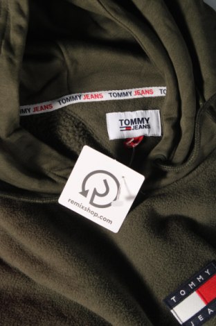 Ανδρικό φούτερ fleece Tommy Jeans, Μέγεθος XXL, Χρώμα Πράσινο, Τιμή 46,39 €