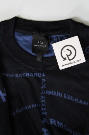 Pánský svetr  Armani Exchange, Velikost XL, Barva Modrá, Cena  1 774,00 Kč