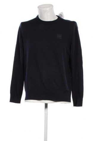 Мъжки пуловер BOSS, Размер XL, Цвят Син, Цена 102,64 лв.