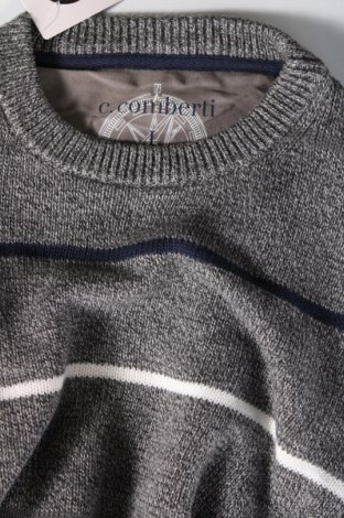 Ανδρικό πουλόβερ C.Comberti, Μέγεθος L, Χρώμα Γκρί, Τιμή 5,38 €