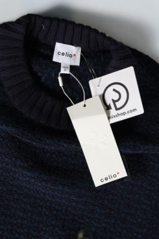 Ανδρικό πουλόβερ Celio, Μέγεθος S, Χρώμα Μπλέ, Τιμή 9,72 €