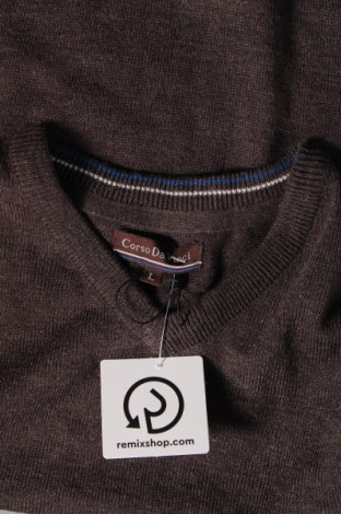 Мъжки пуловер Corso Da Vinci, Размер L, Цвят Кафяв, Цена 23,29 лв.