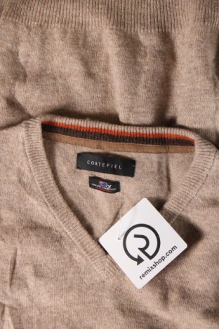 Ανδρικό πουλόβερ Cortefiel, Μέγεθος L, Χρώμα  Μπέζ, Τιμή 5,26 €