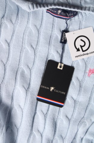 Ανδρικό πουλόβερ Denim Culture, Μέγεθος S, Χρώμα Μπλέ, Τιμή 39,69 €