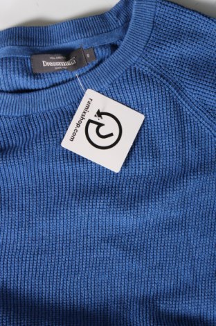 Ανδρικό πουλόβερ Dressmann, Μέγεθος S, Χρώμα Μπλέ, Τιμή 5,05 €