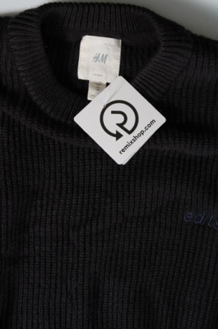 Мъжки пуловер H&M L.O.G.G., Размер M, Цвят Черен, Цена 8,70 лв.