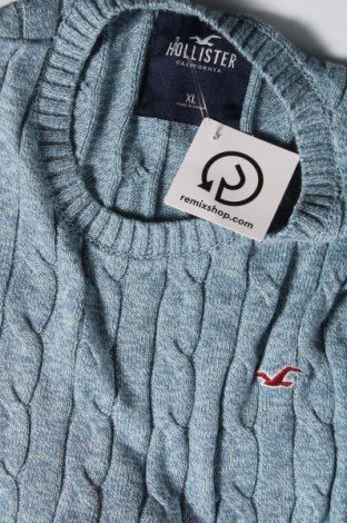 Мъжки пуловер Hollister, Размер XL, Цвят Син, Цена 34,00 лв.
