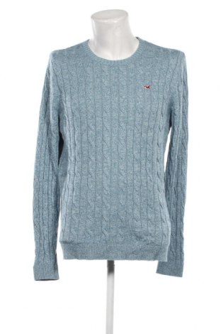 Мъжки пуловер Hollister, Размер XL, Цвят Син, Цена 20,40 лв.