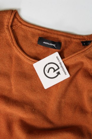 Мъжки пуловер Jack & Jones, Размер L, Цвят Оранжев, Цена 19,25 лв.