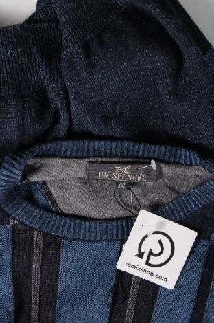 Ανδρικό πουλόβερ Jim Spencer, Μέγεθος XXL, Χρώμα Μπλέ, Τιμή 9,69 €