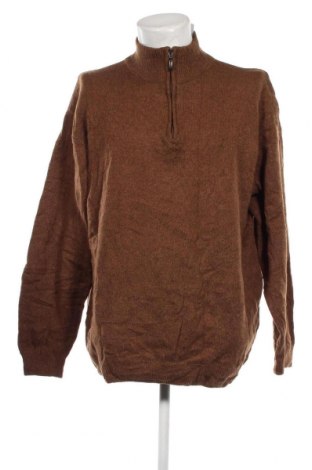 Мъжки пуловер Kitaro, Размер 4XL, Цвят Кафяв, Цена 28,13 лв.