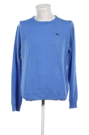 Ανδρικό πουλόβερ La Martina, Μέγεθος XL, Χρώμα Μπλέ, Τιμή 30,38 €