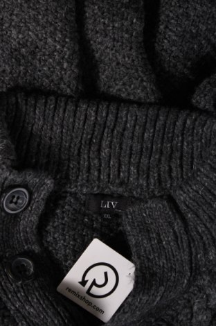 Мъжки пуловер Liv, Размер XXL, Цвят Сив, Цена 14,79 лв.