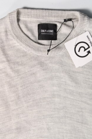 Ανδρικό πουλόβερ Only & Sons, Μέγεθος XS, Χρώμα Γκρί, Τιμή 9,48 €