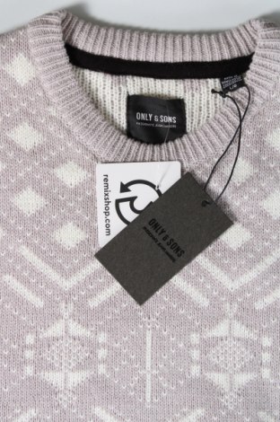 Ανδρικό πουλόβερ Only & Sons, Μέγεθος L, Χρώμα Βιολετί, Τιμή 10,67 €