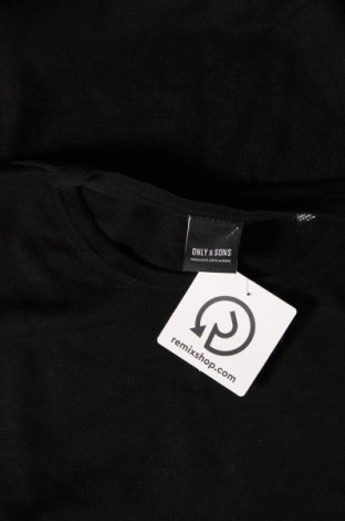 Ανδρικό πουλόβερ Only & Sons, Μέγεθος L, Χρώμα Μαύρο, Τιμή 10,67 €