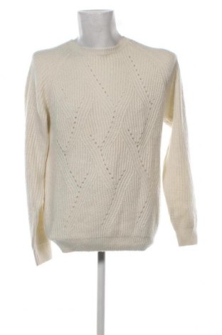Мъжки пуловер Piazza Italia, Размер L, Цвят Бял, Цена 14,50 лв.