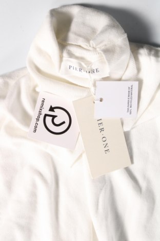 Ανδρικό πουλόβερ Pier One, Μέγεθος L, Χρώμα Λευκό, Τιμή 10,43 €