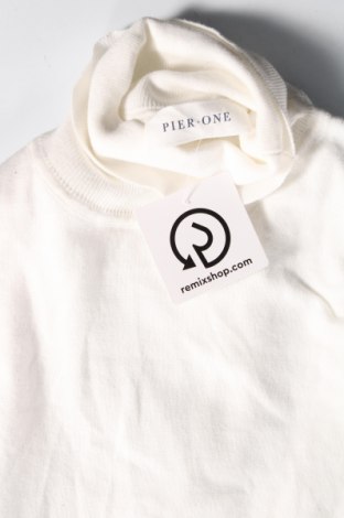 Ανδρικό πουλόβερ Pier One, Μέγεθος M, Χρώμα Λευκό, Τιμή 9,48 €