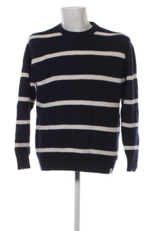 Мъжки пуловер Pull&Bear, Размер L, Цвят Син, Цена 13,05 лв.