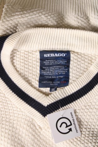 Мъжки пуловер Sebago, Размер XXL, Цвят Екрю, Цена 42,24 лв.