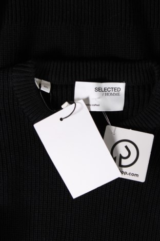 Мъжки пуловер Selected Homme, Размер L, Цвят Черен, Цена 39,27 лв.