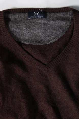 Ανδρικό πουλόβερ Strokesman's, Μέγεθος XL, Χρώμα Καφέ, Τιμή 10,52 €