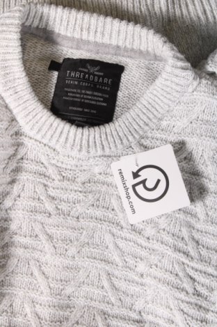 Мъжки пуловер Threadbare, Размер M, Цвят Сив, Цена 10,15 лв.