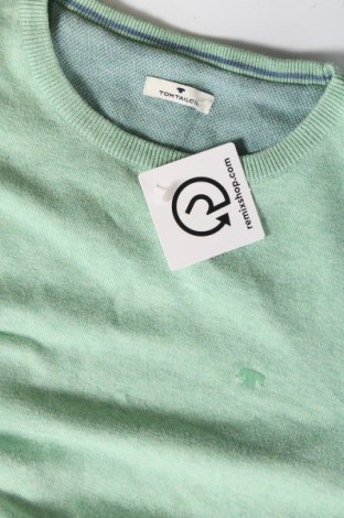 Мъжки пуловер Tom Tailor, Размер M, Цвят Зелен, Цена 34,00 лв.