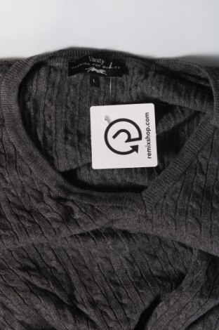 Ανδρικό πουλόβερ Vanity, Μέγεθος L, Χρώμα Γκρί, Τιμή 8,41 €