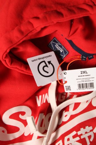 Herren Sweatshirt Superdry, Größe 3XL, Farbe Rot, Preis 44,26 €