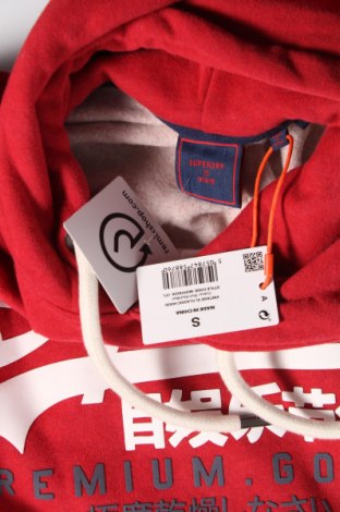 Herren Sweatshirt Superdry, Größe S, Farbe Rot, Preis 44,26 €