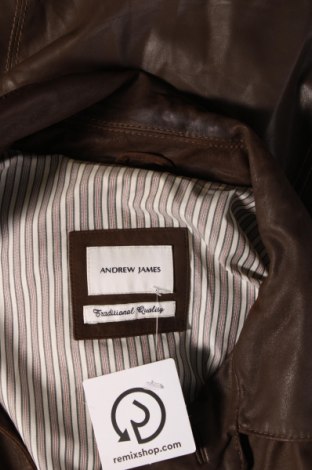 Geacă de piele pentru bărbati Andrew James, Mărime XL, Culoare Maro, Preț 698,81 Lei
