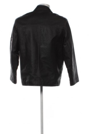Ανδρικό δερμάτινο μπουφάν Angelo Litrico, Μέγεθος M, Χρώμα Μαύρο, Τιμή 66,19 €