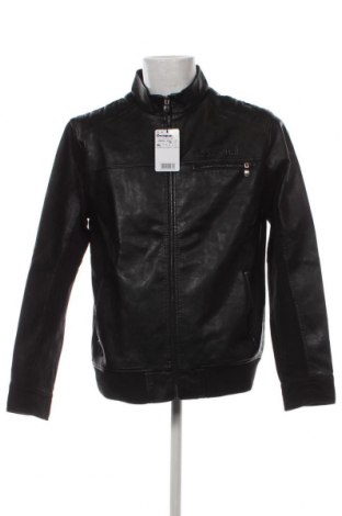 Ανδρικό δερμάτινο μπουφάν Desigual, Μέγεθος XL, Χρώμα Μαύρο, Τιμή 24,17 €