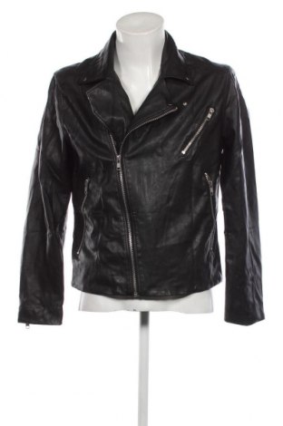 Pánska kožená bunda  H&M, Veľkosť L, Farba Čierna, Cena  23,61 €