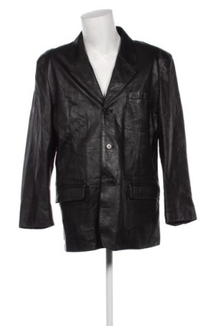 Ανδρικό δερμάτινο μπουφάν Jones New York, Μέγεθος L, Χρώμα Μαύρο, Τιμή 35,38 €