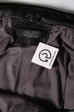 Ανδρικό δερμάτινο μπουφάν Oakwood, Μέγεθος L, Χρώμα Μαύρο, Τιμή 139,79 €