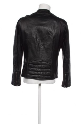 Ανδρικό δερμάτινο μπουφάν Pepe Jeans, Μέγεθος M, Χρώμα Μαύρο, Τιμή 204,80 €