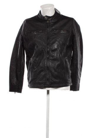 Ανδρικό δερμάτινο μπουφάν Pepe Jeans, Μέγεθος L, Χρώμα Μαύρο, Τιμή 265,98 €