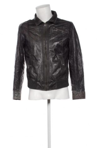 Ανδρικό δερμάτινο μπουφάν Pierre Cardin, Μέγεθος M, Χρώμα Μαύρο, Τιμή 107,64 €