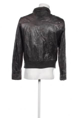 Ανδρικό δερμάτινο μπουφάν Pierre Cardin, Μέγεθος M, Χρώμα Μαύρο, Τιμή 107,64 €