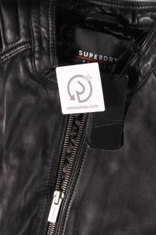 Pánská kožená bunda  Superdry, Velikost XL, Barva Černá, Cena  6 449,00 Kč